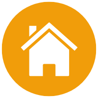 Orange Button with Anchor Icon